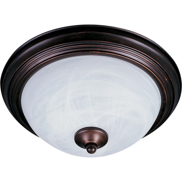 Maxim Lighting Outdoor Essentials 1-Light 11.5" Wide Bronze Outdoor Flush Mount 1940MROI - main